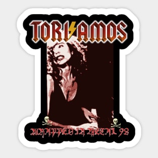 Tori Wrapped In Metal Sticker